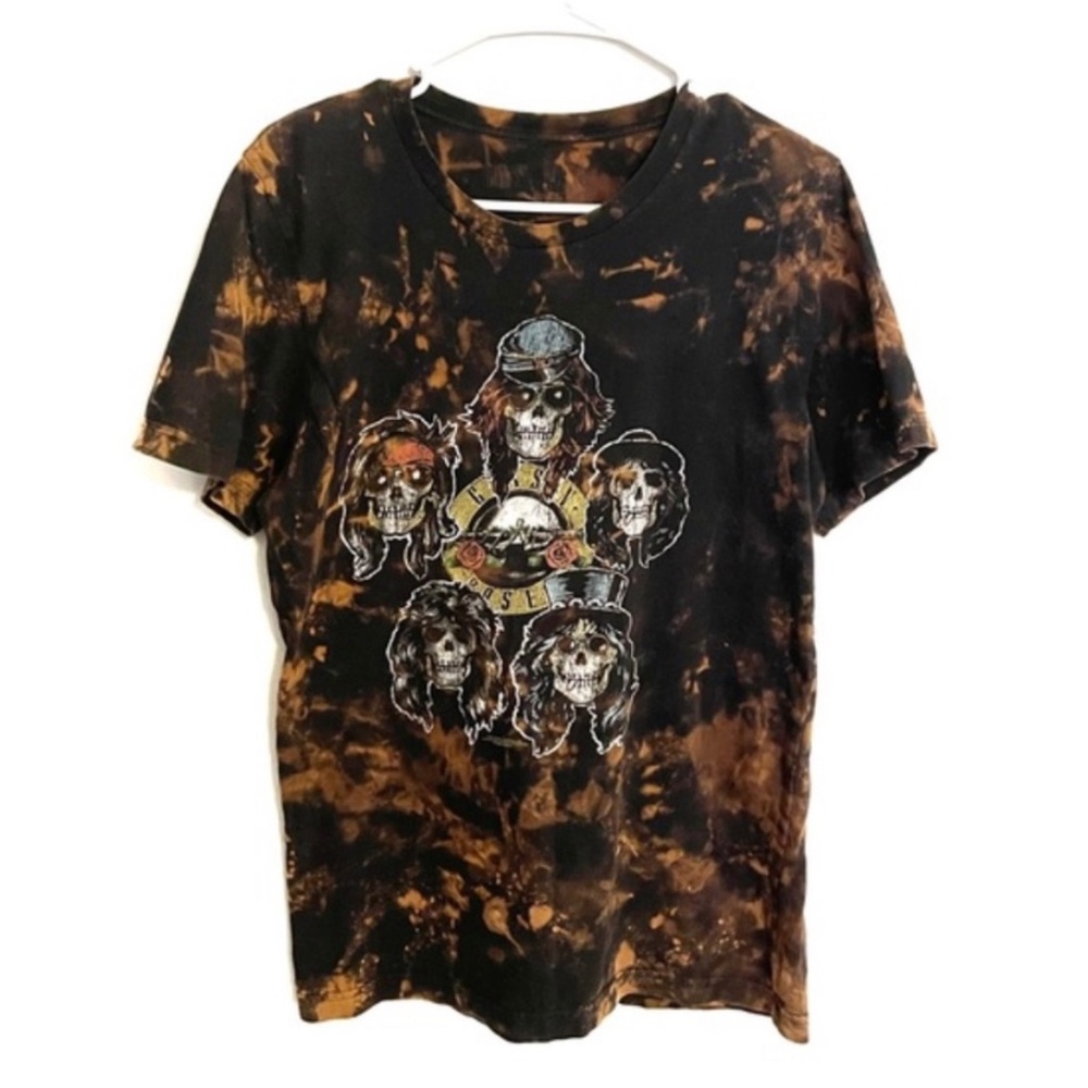 Guns N' Roses Bleach Dyed Graphic Tee Unisex